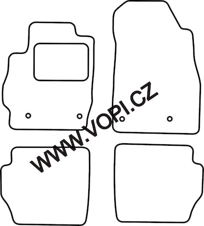 Autokoberce Mazda 2 10/2007 - 01/2015 Carfit (2839)